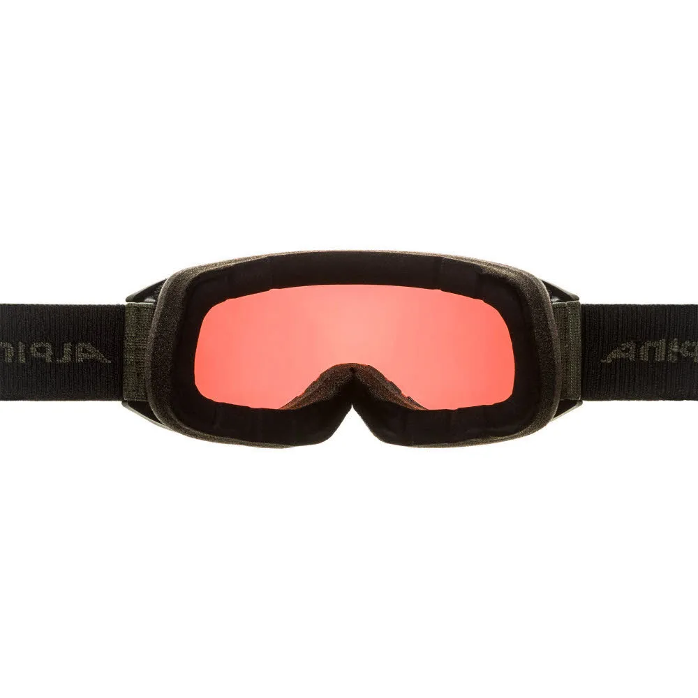 Alpina NAKISKA Q Unisex Skibrille Snowboardbrille black-olive matt
