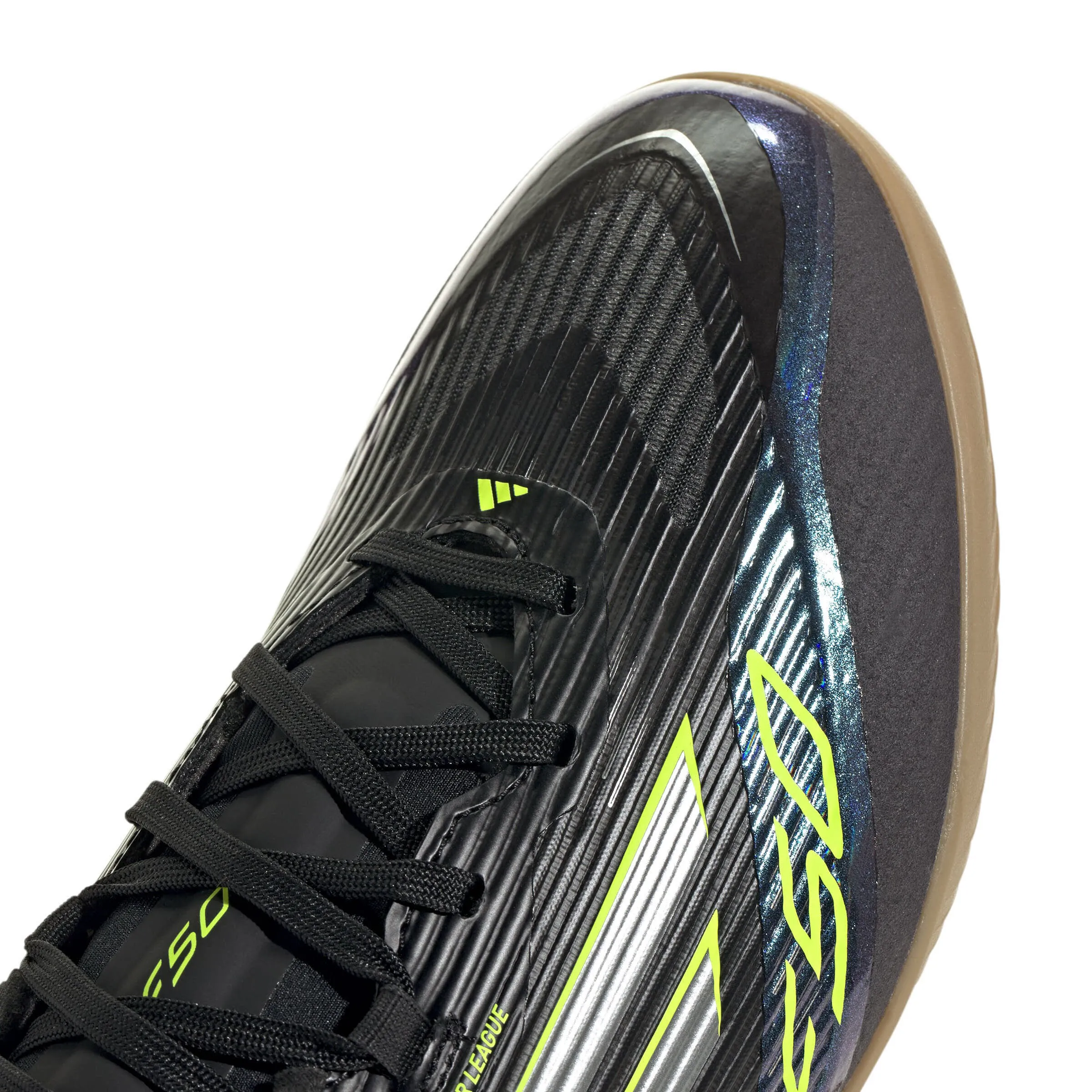 adidas F50 LEAGUE IN Unisex Fußballschuhe Hallenschuhe cblack/ironmt/luclem