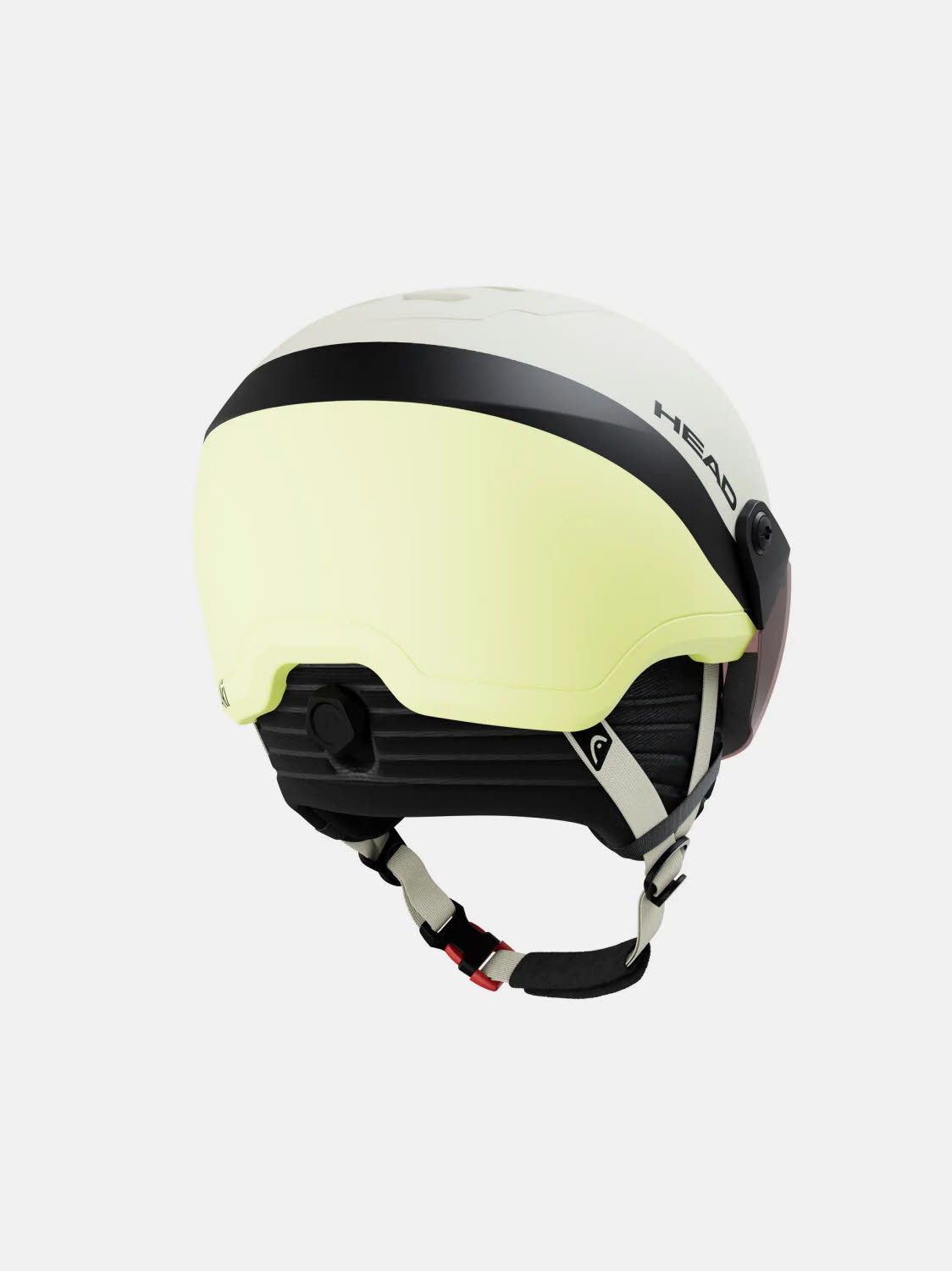 Head YUKI VISOR TEAM Kinder Skihelm Visierhelm lime/swirl