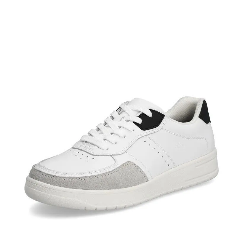Rieker FSK Herren Halbschuhe Schnürer Sneaker weiß