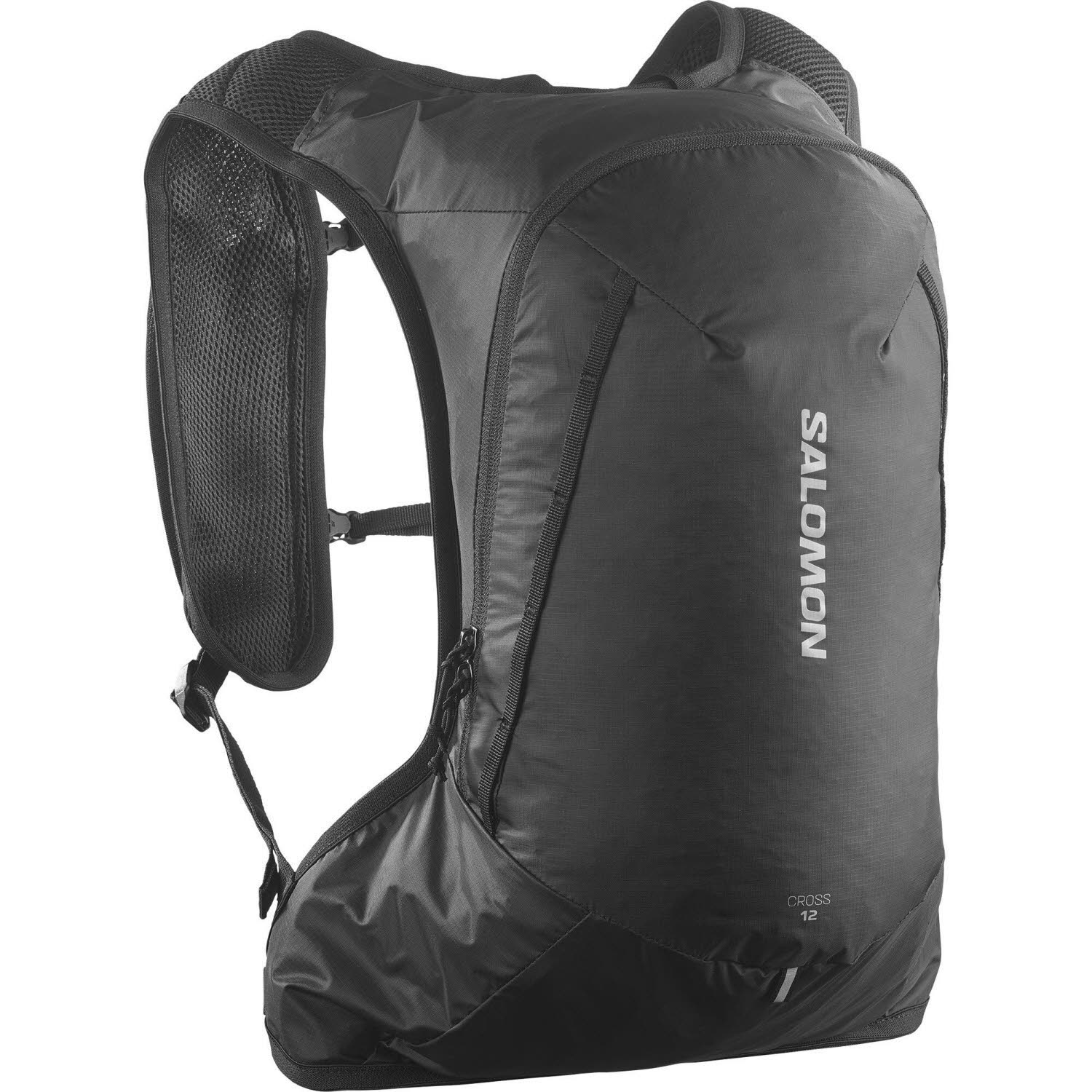Salomon CROSS 12 BLACK Unisex Laufweste Trinkrucksack schwarz