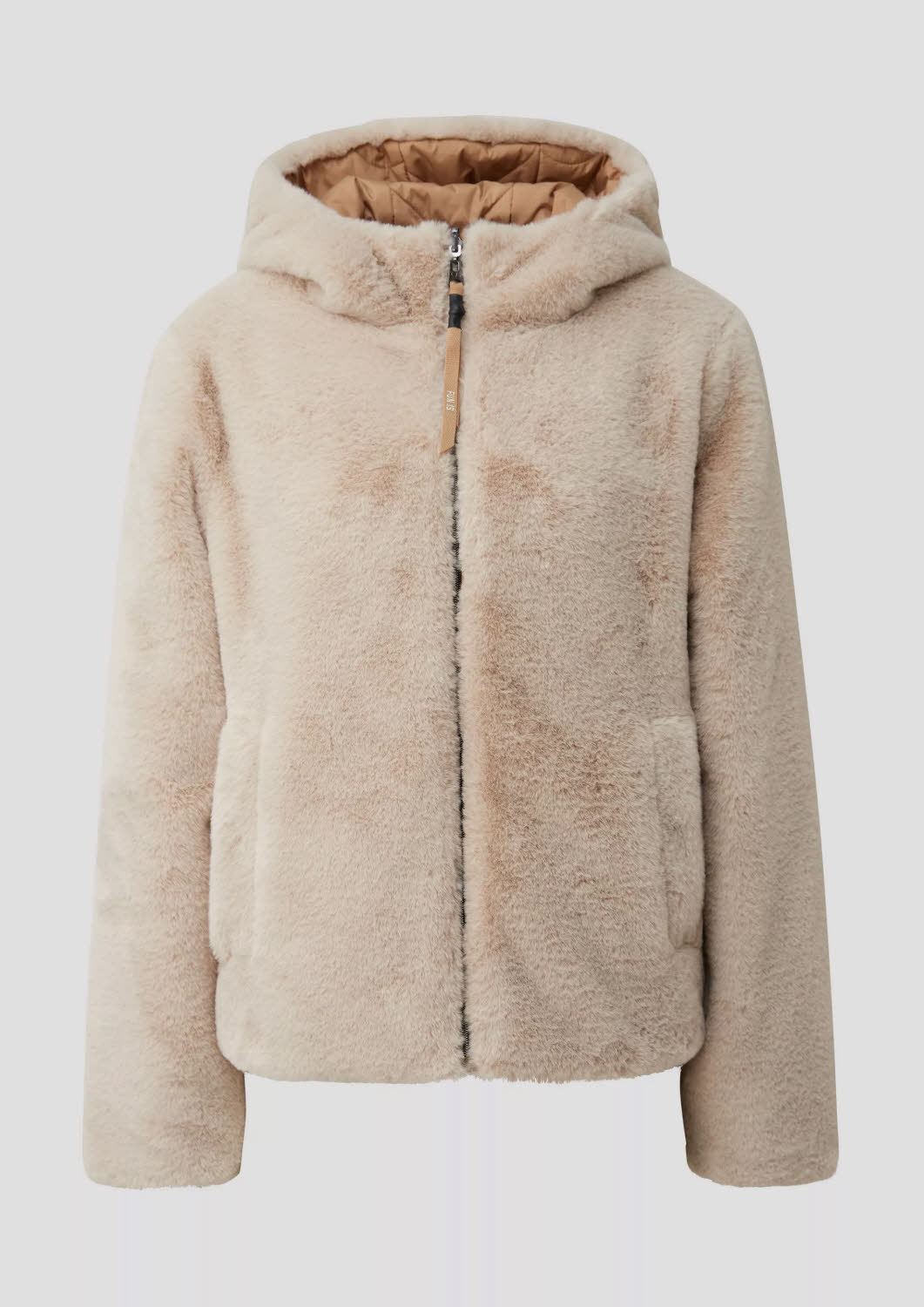 S.Oliver Damen Wendejacke  Outdoorjacke beige/braun
