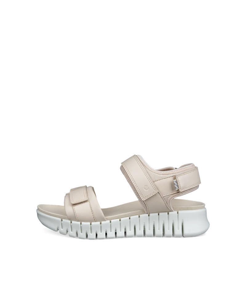 ECCO GRUUV SOL LEA Damen Sandalen Modeschuhe beige