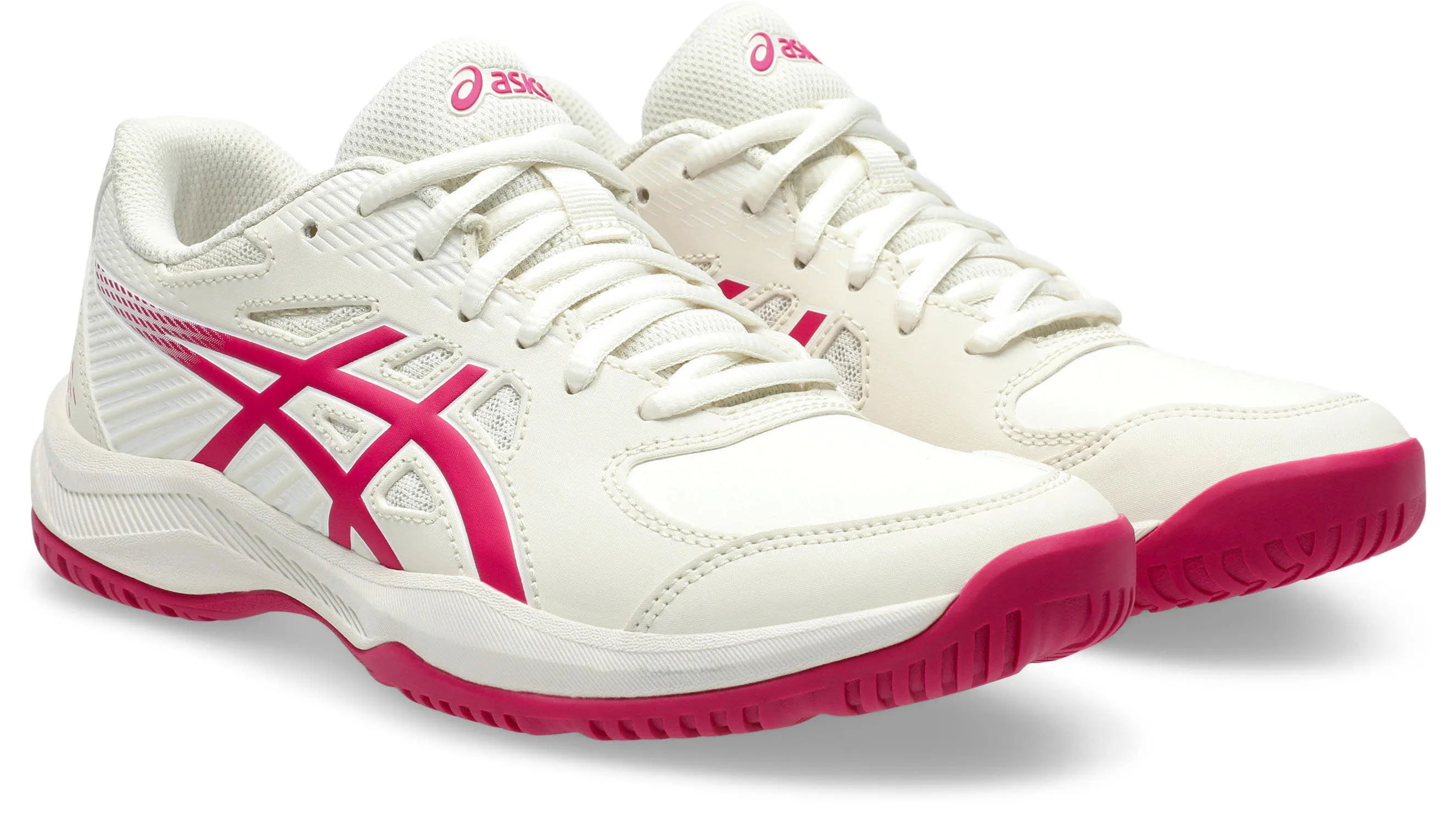 Asics Court Slide 4 Damen Tennisschuhe Sneaker weiß/rosa