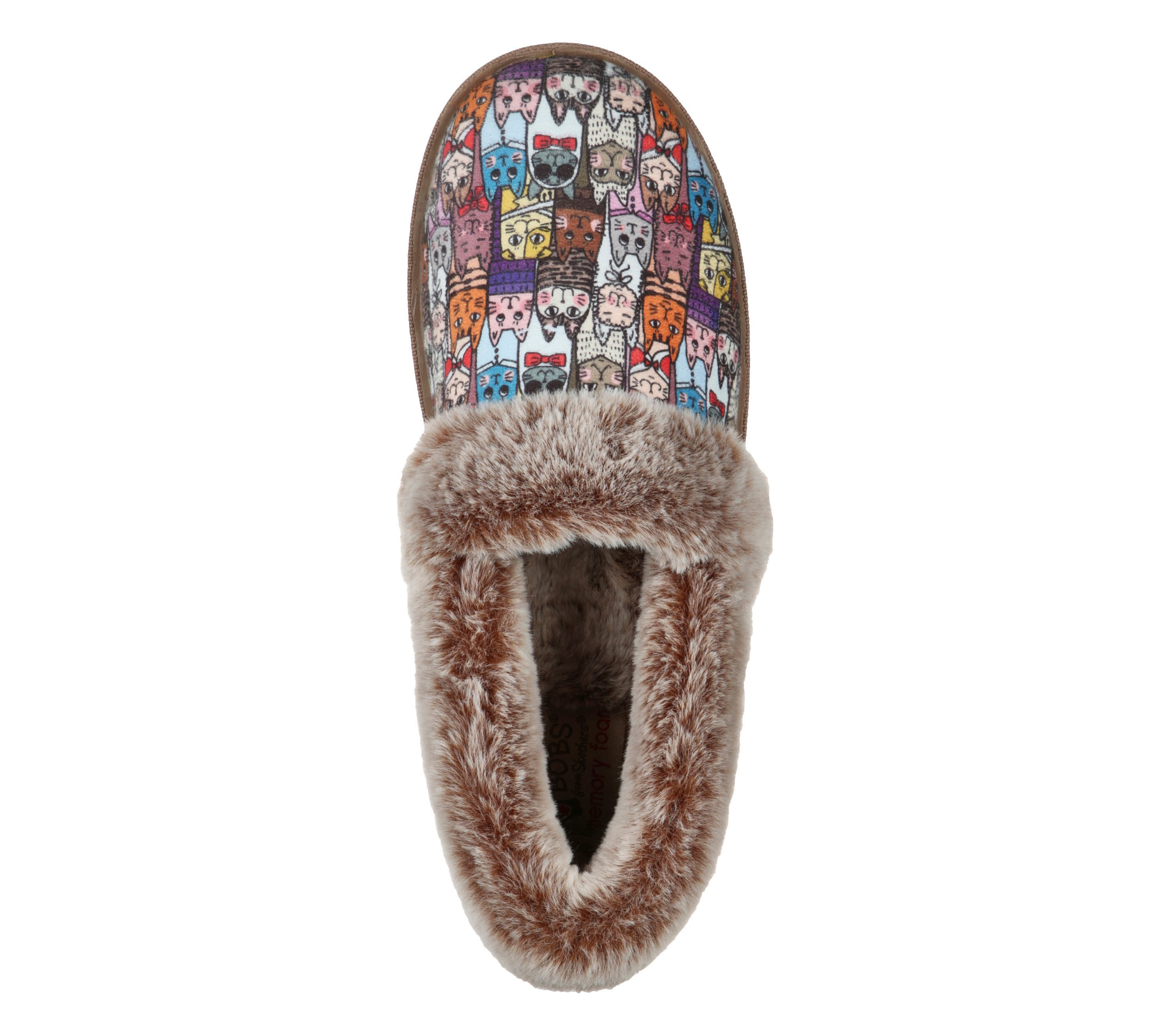 Skechers Bobs too Cozy Slipper Hausschuh Hüttenschuh Damen multicolor