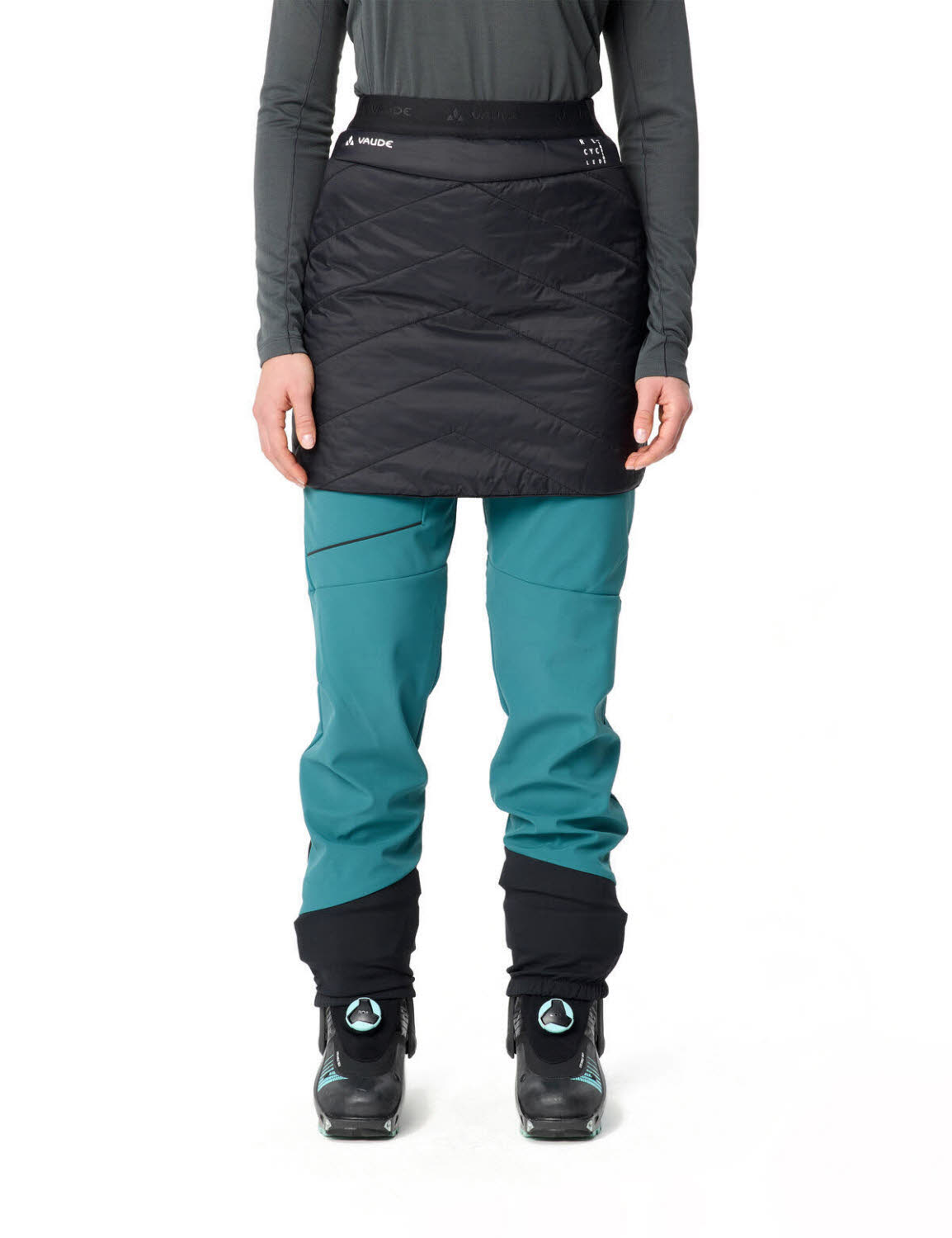Vaude Sesvenna Reversible Skirt II Damen Wanderrock Outdoorrock schwarz