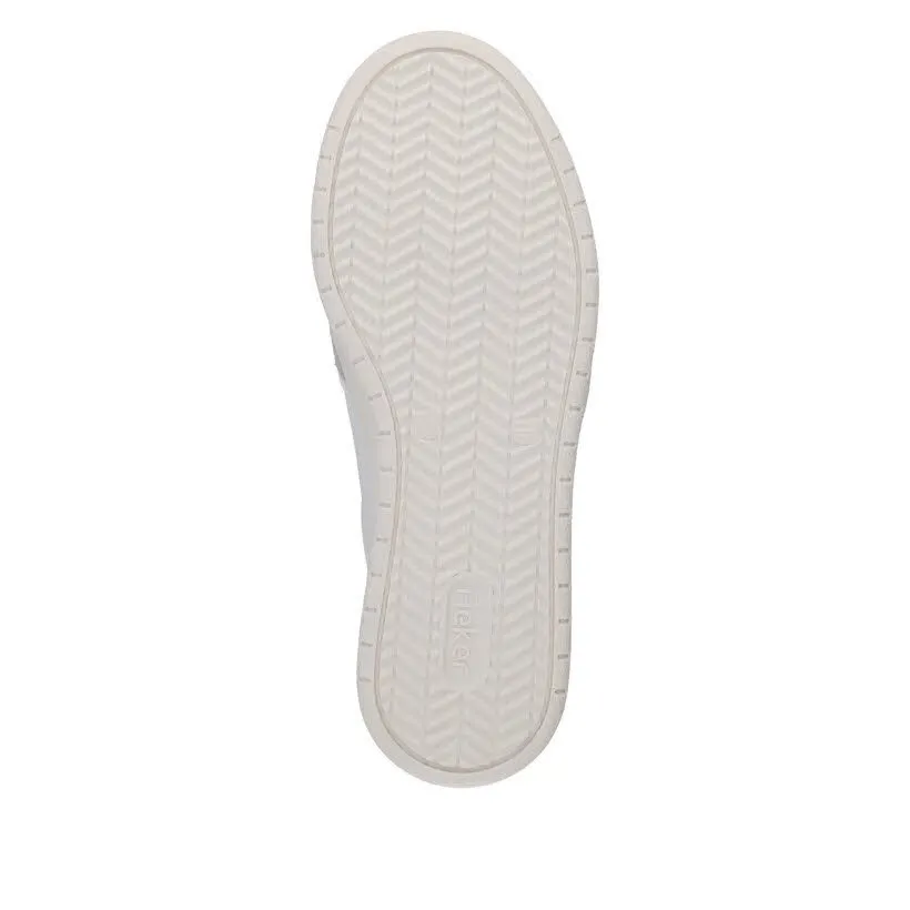 Rieker FSK Herren Halbschuhe Schnürer Sneaker weiß