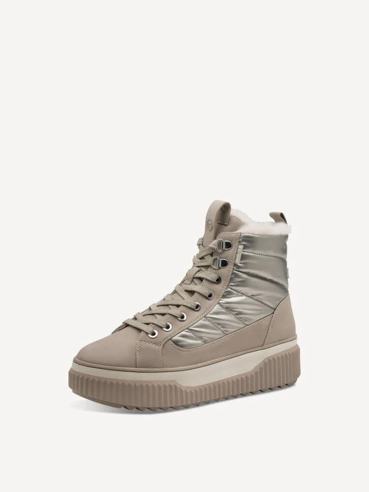 Tamaris Kurzschaft-Boot Damen Modestiefel Stiefeletten champagne