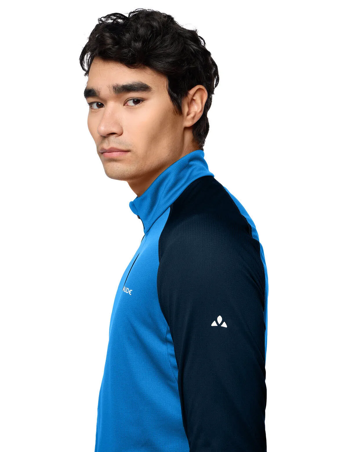 Vaude Larice Skirolli Funktionsshirt langarm Herren blau