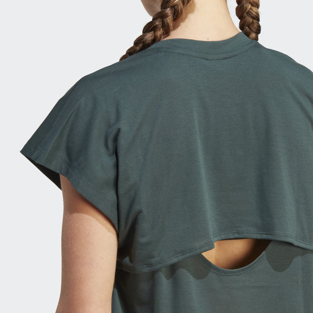 adidas TRAIN ICONS Damen T-Shirt Funktionsshirt Trainingsshirt grün