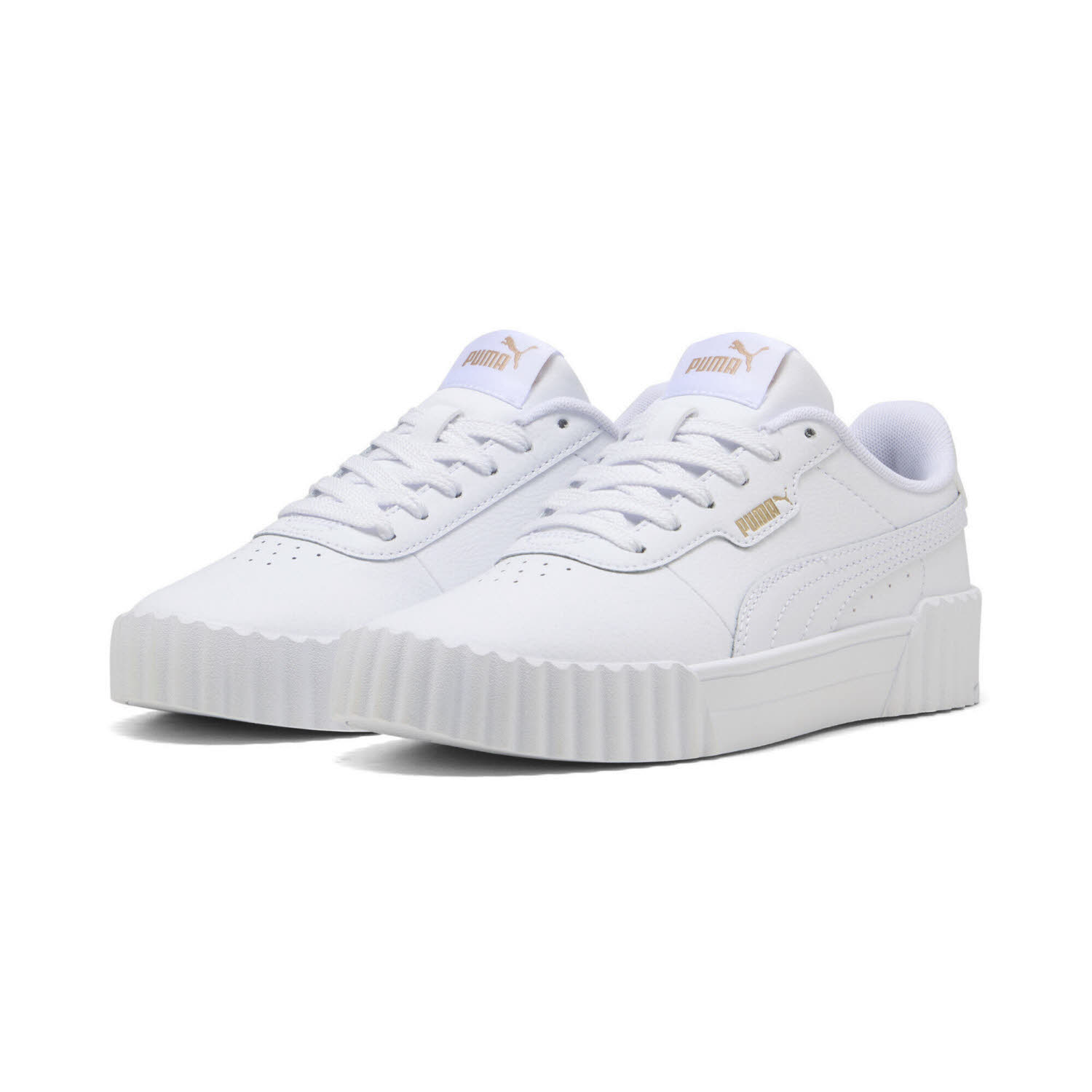 Puma CARINA 3.0 JR Mädchen Sneaker Freizeitschuhe puma white/puma gold