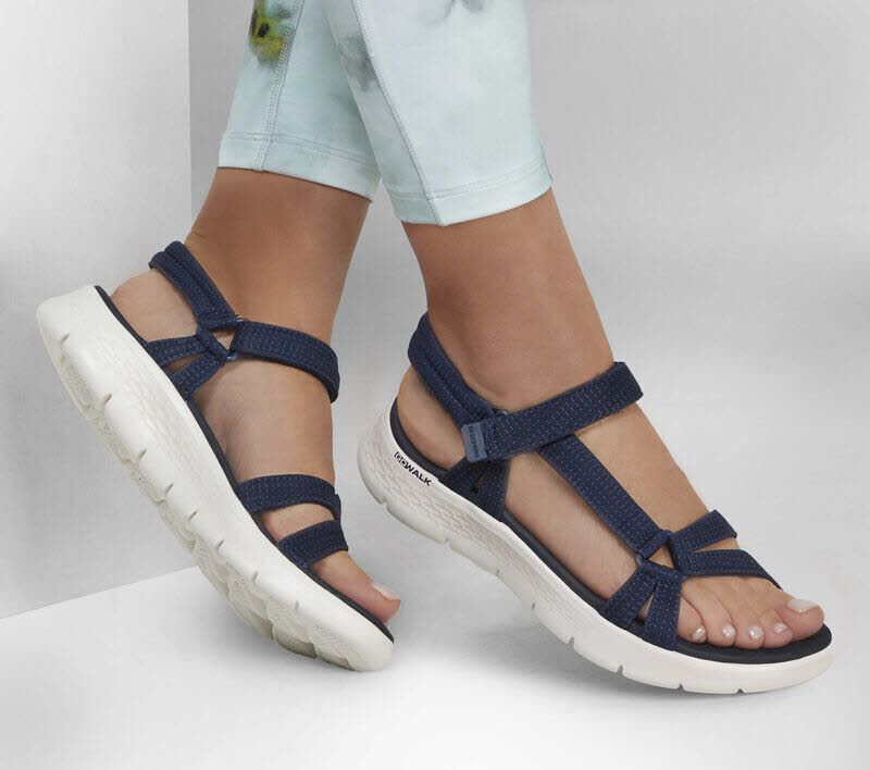 skechers GO WALK Flex Sandal - Sublime Damen Sandalette blau