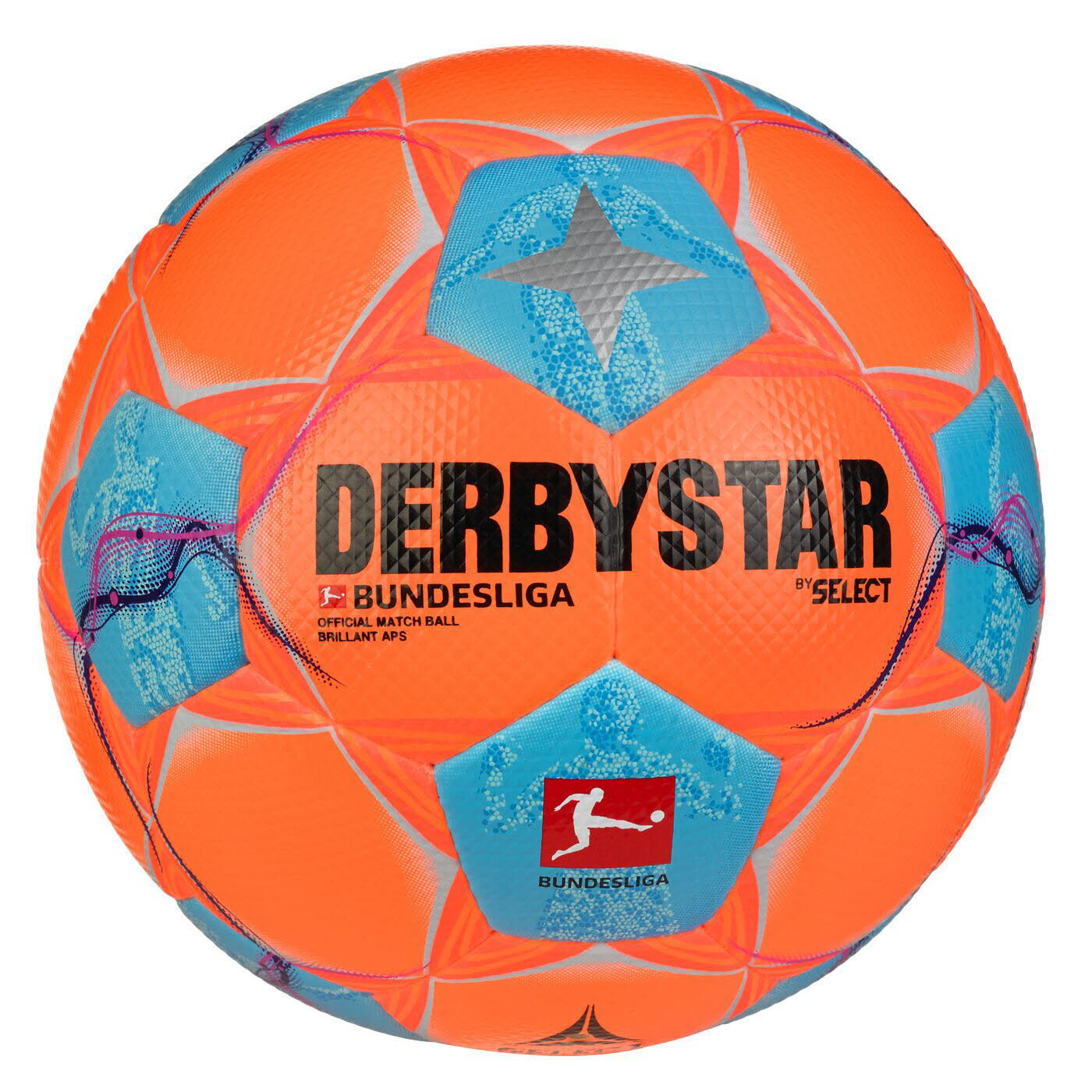 Derbystar Bundesliga Brillant APS v25 Fußball weiß/orange