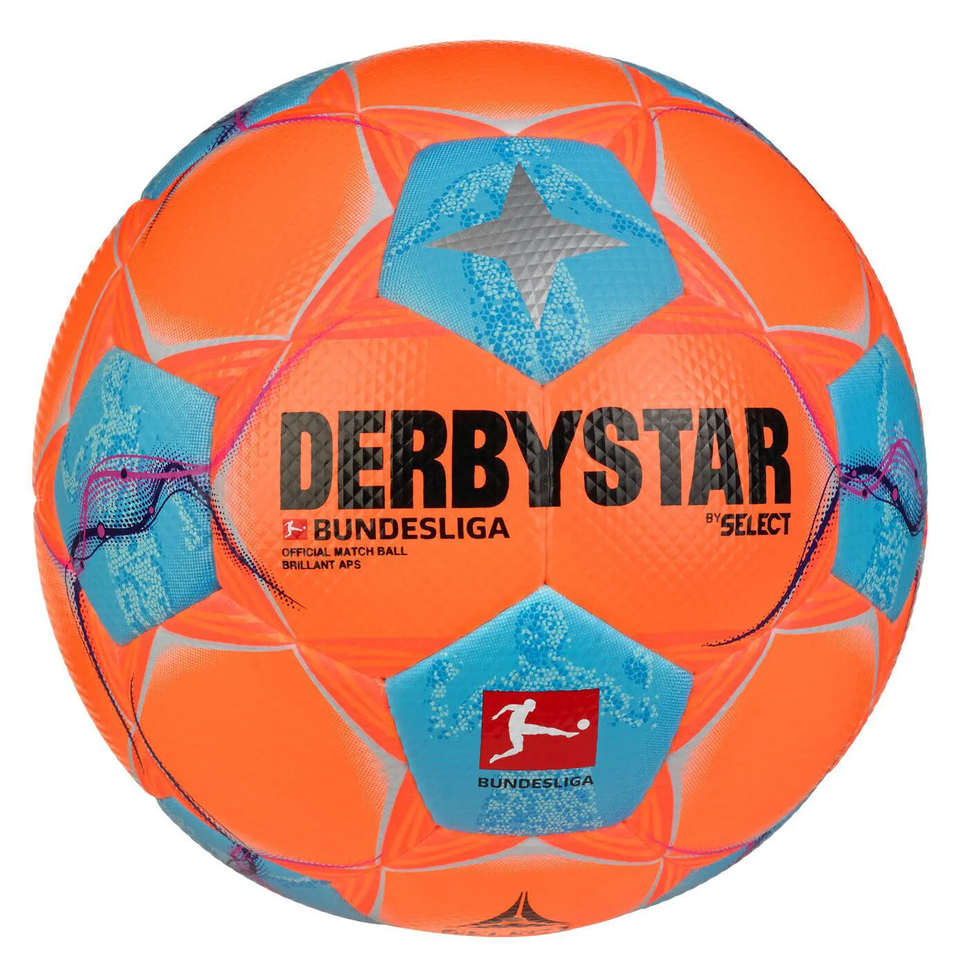 Derbystar Bundesliga Brillant APS v25 Fußball weiß/orange