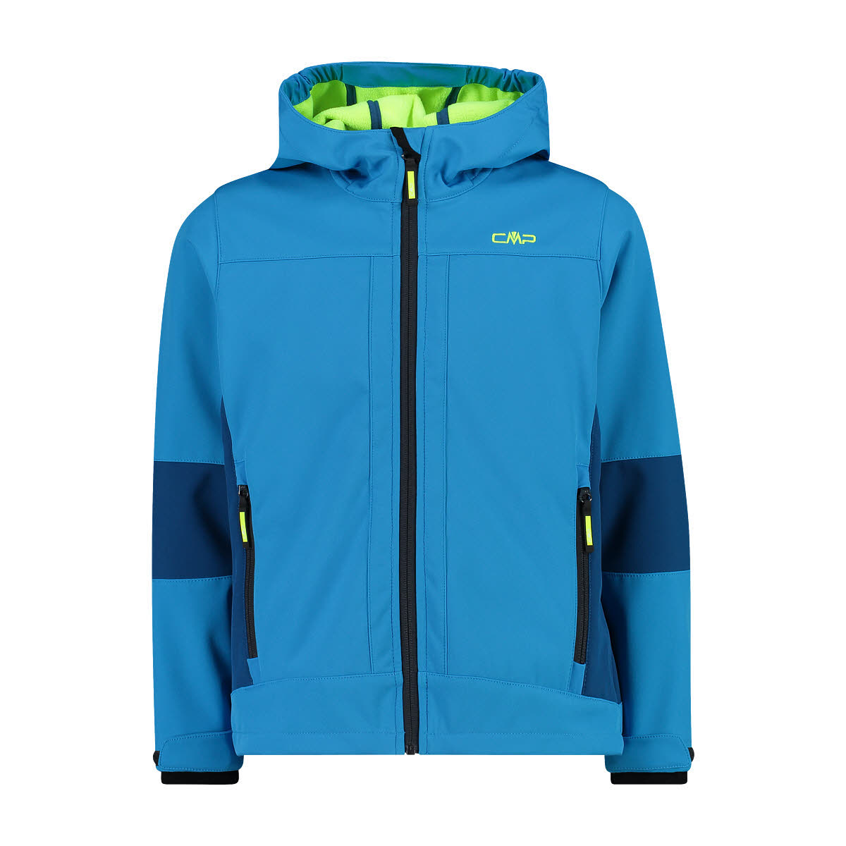 CMP KID JACKET FIX HOOD Jungen Softshelljacke Kapuzenjacke Outdoorjacke blau NEU