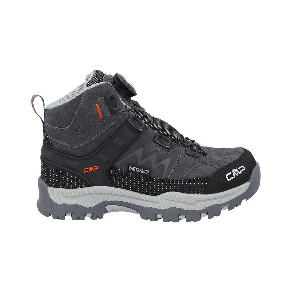 CMP KIDS KIRUNA MID FITGO WP Kinder Wanderschuhe Mid grey/orange