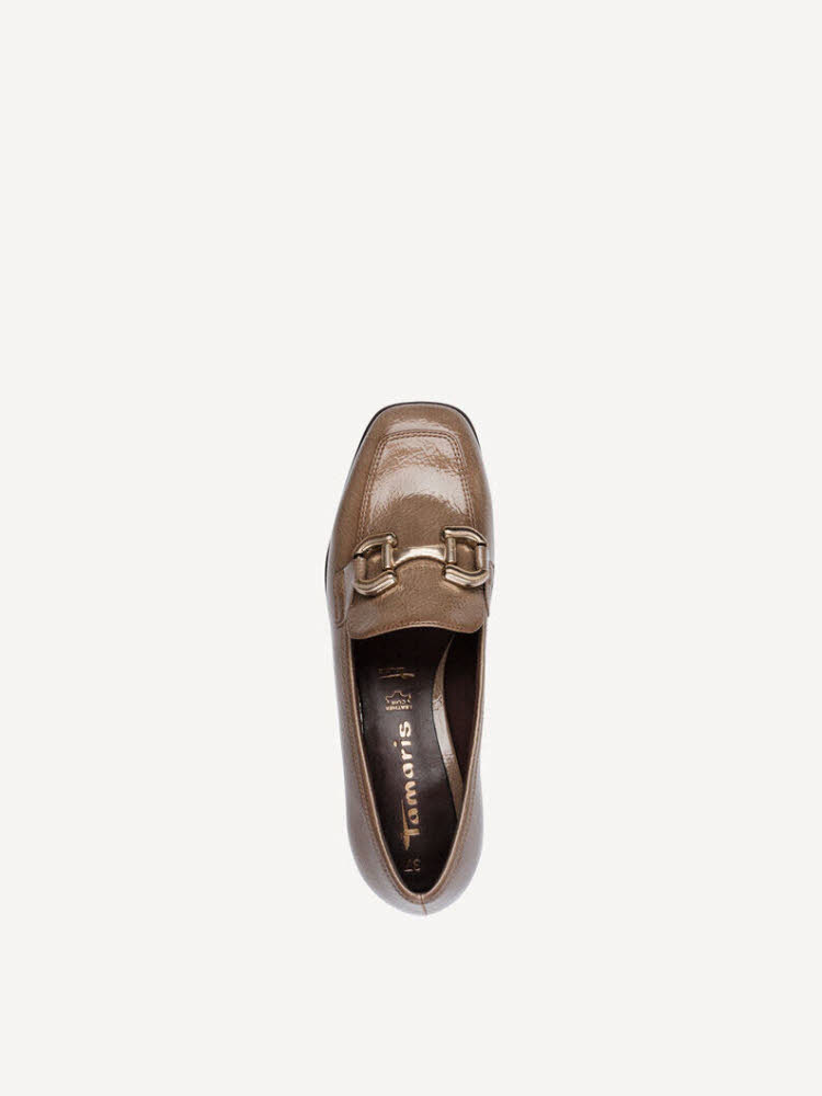 Tamaris Women Slip-on Damen Slipper Trotteur Loafer taupe