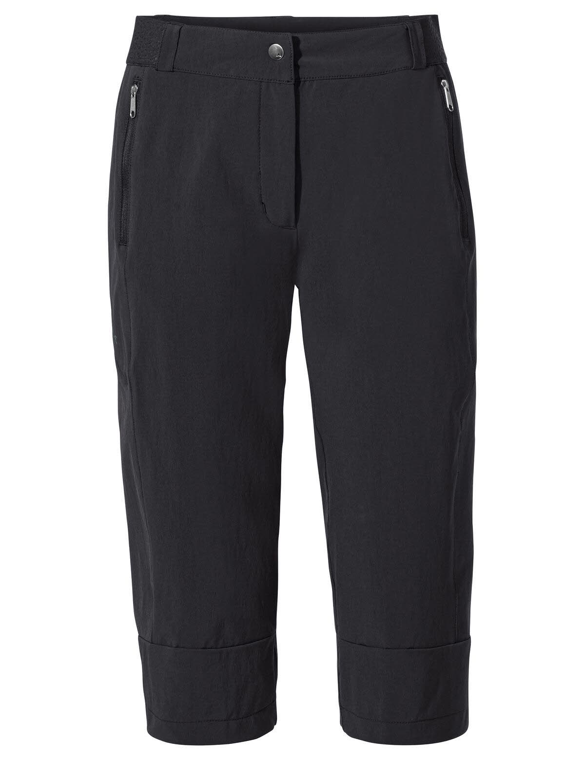 Vaude Farley Stretch Capri Wanderhose Damen schwarz NEU