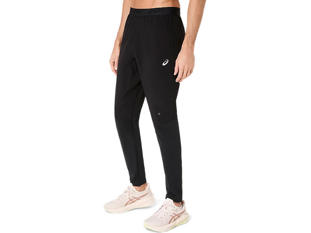 Asics ROAD WINTER PANT Herren Laufhose Lauftight schwarz