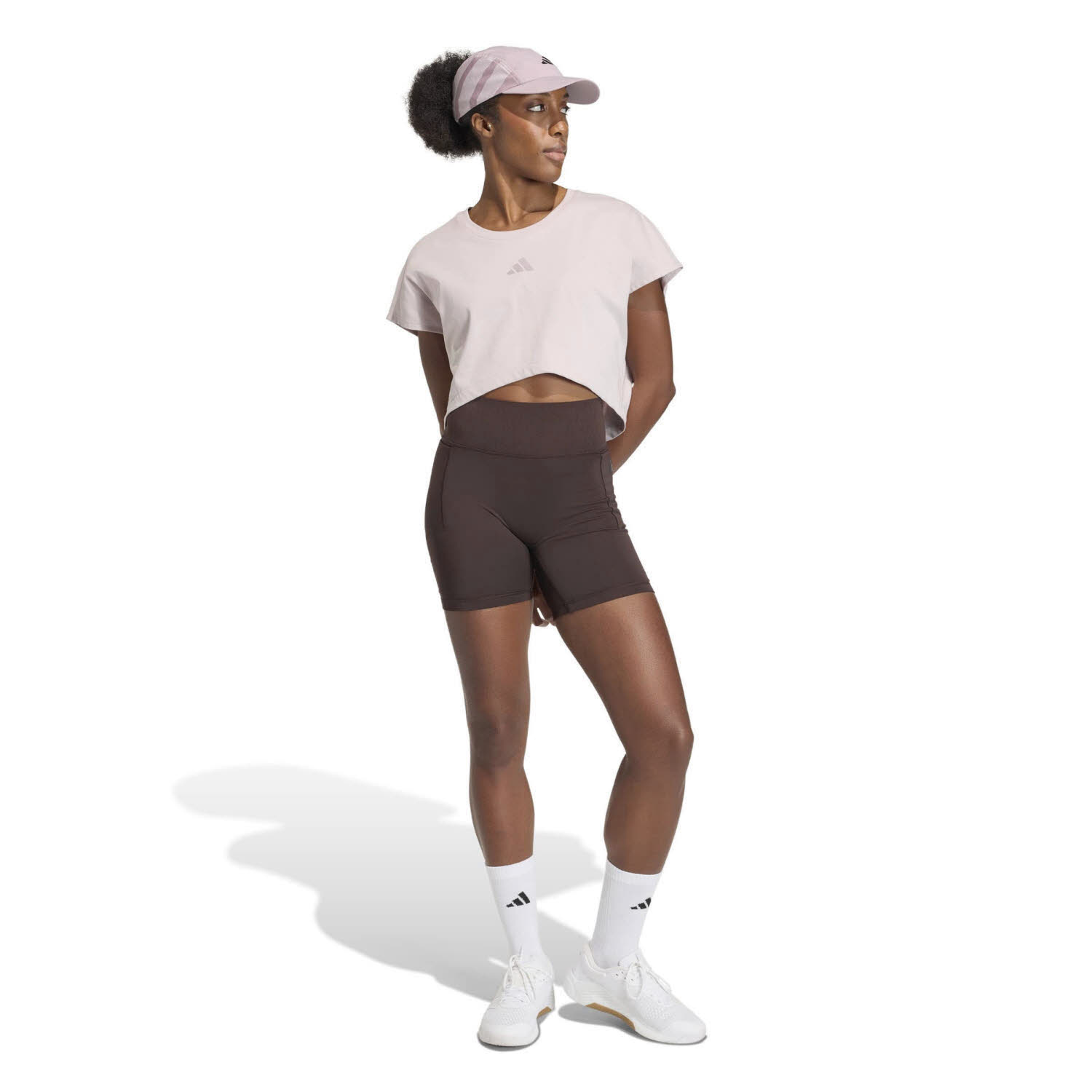 adidas Optime Leopard Träger-BH Damen Sport-BH Sports-Bra braun