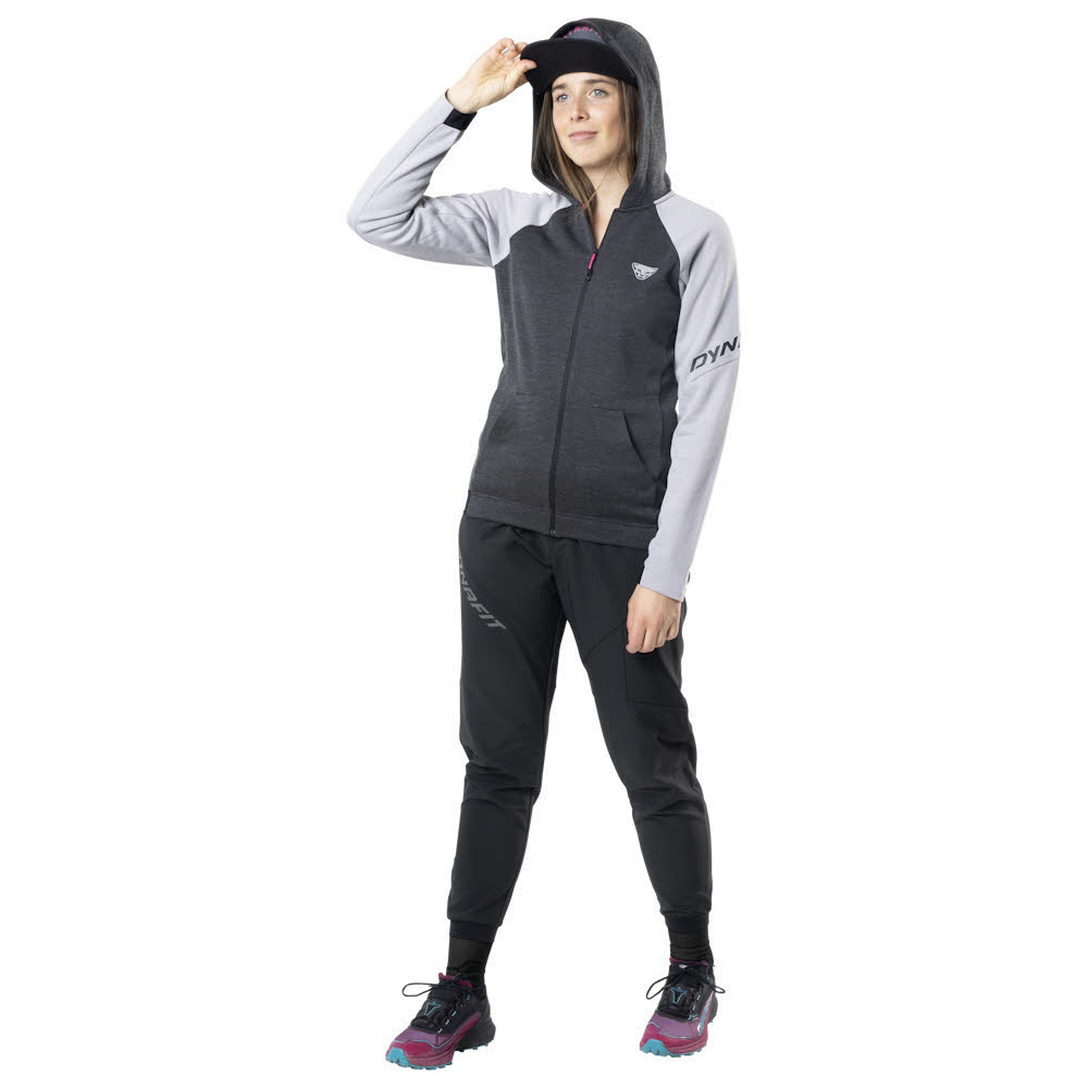 Dynafit 24/7 Polartec® Zip Hoody Damen Skirolli Midlayer alloy