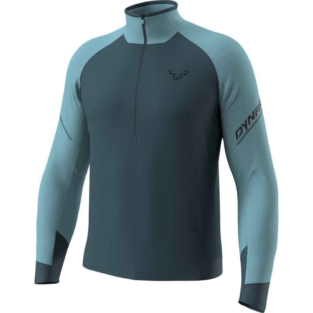 Dynafit Alpine Longsleeve Half Zip Herren Longsleeve Laufshirt blau