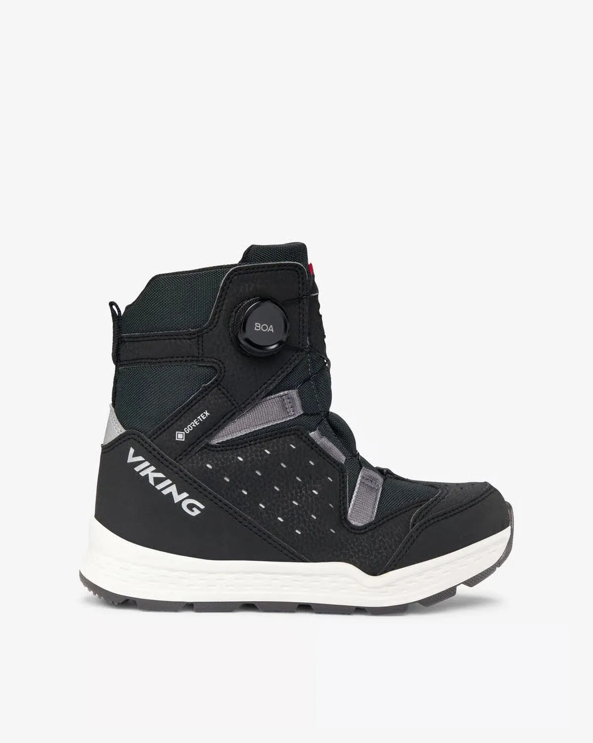 Viking Espo Reflex Warm Steiflette Boaverschluss Jungen schwarz