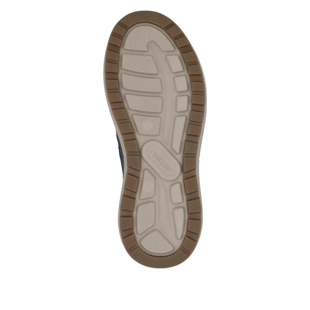 Rieker Slipper Herren Sneaker Freizeitschuhe blau