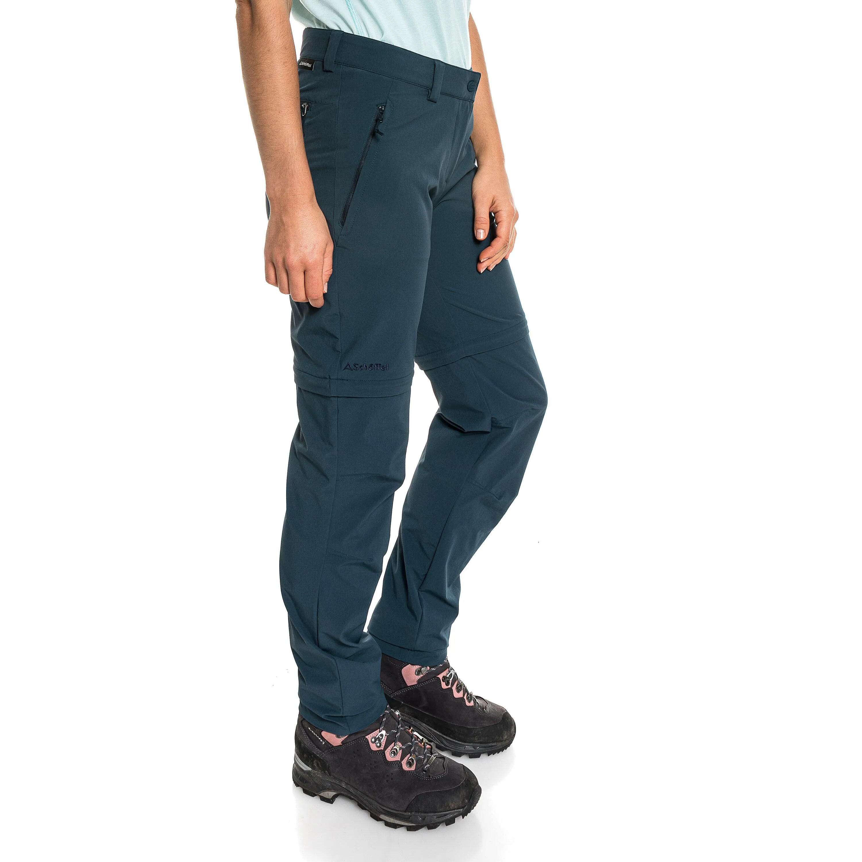 Schöffel Pants Ascona Zip Off Damen Wanderhose Trekkinghose ungefüttert blau NEU