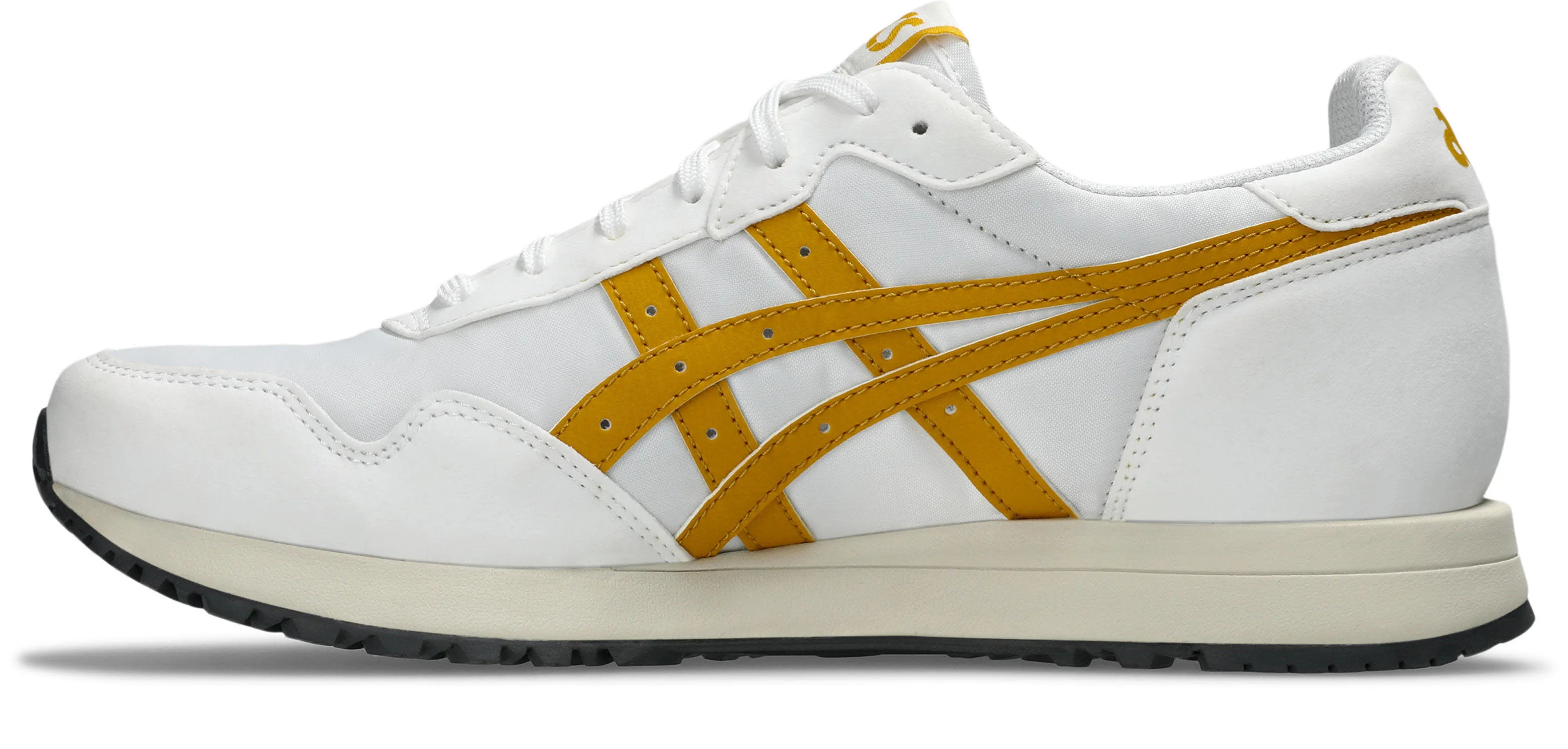 Asics TIGER RUNNER II Damen Freizeitschuhe Sneaker Low sportlich white/hornet