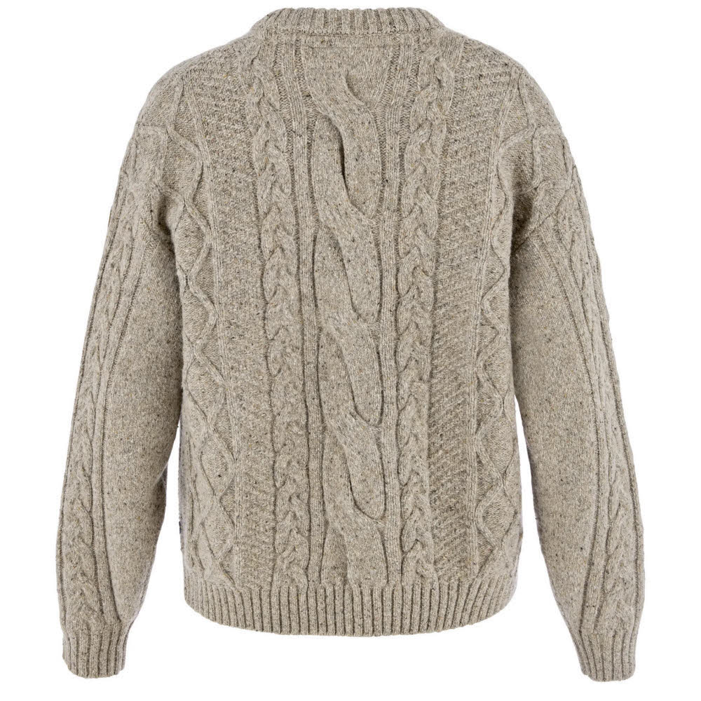 Fjällräven Övik Cable Knit Damen Strickpullover Wollsweater beige