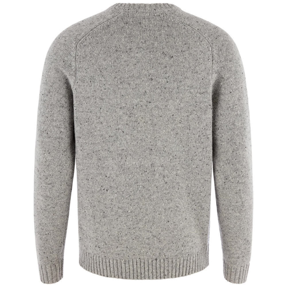 Fjällräven Övik Neps Knit Sweater Herren Strickpullover Wollsweater Midlayer grau