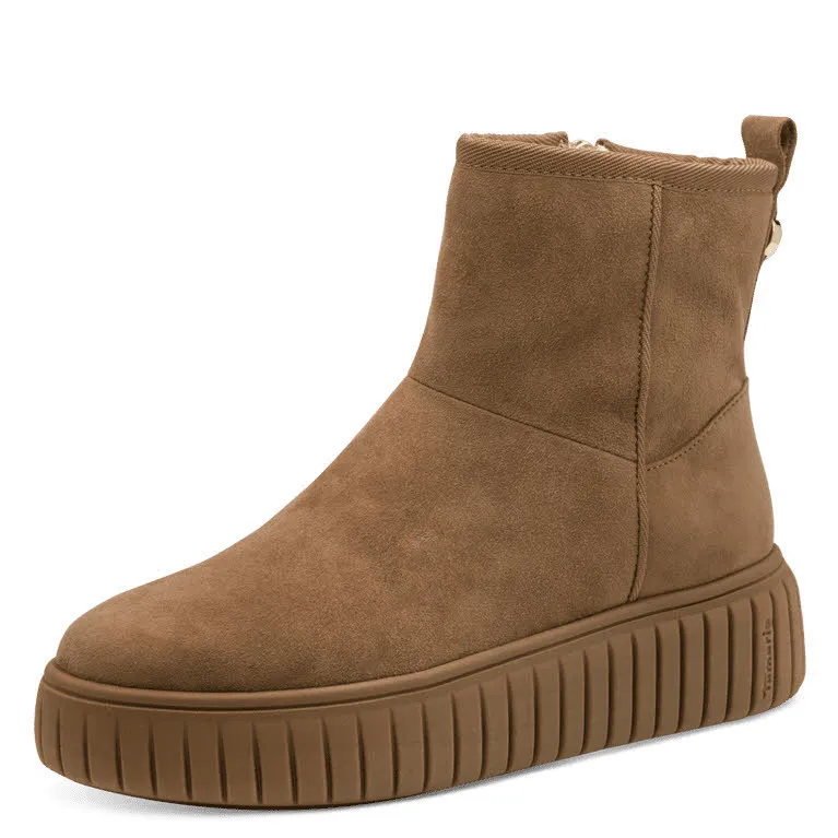 Tamaris Damen Modestiefel Stiefeletten camel