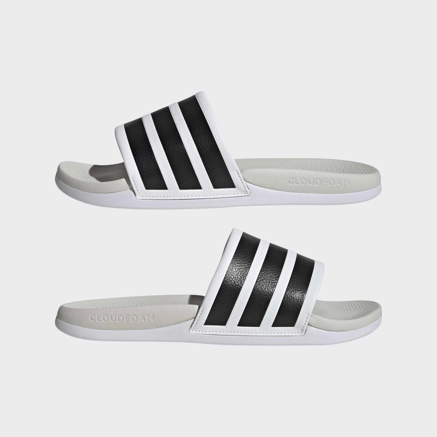 adidas ADILETTE COMFORT 2.0 Unisex Badelatschen weiß/schwarz