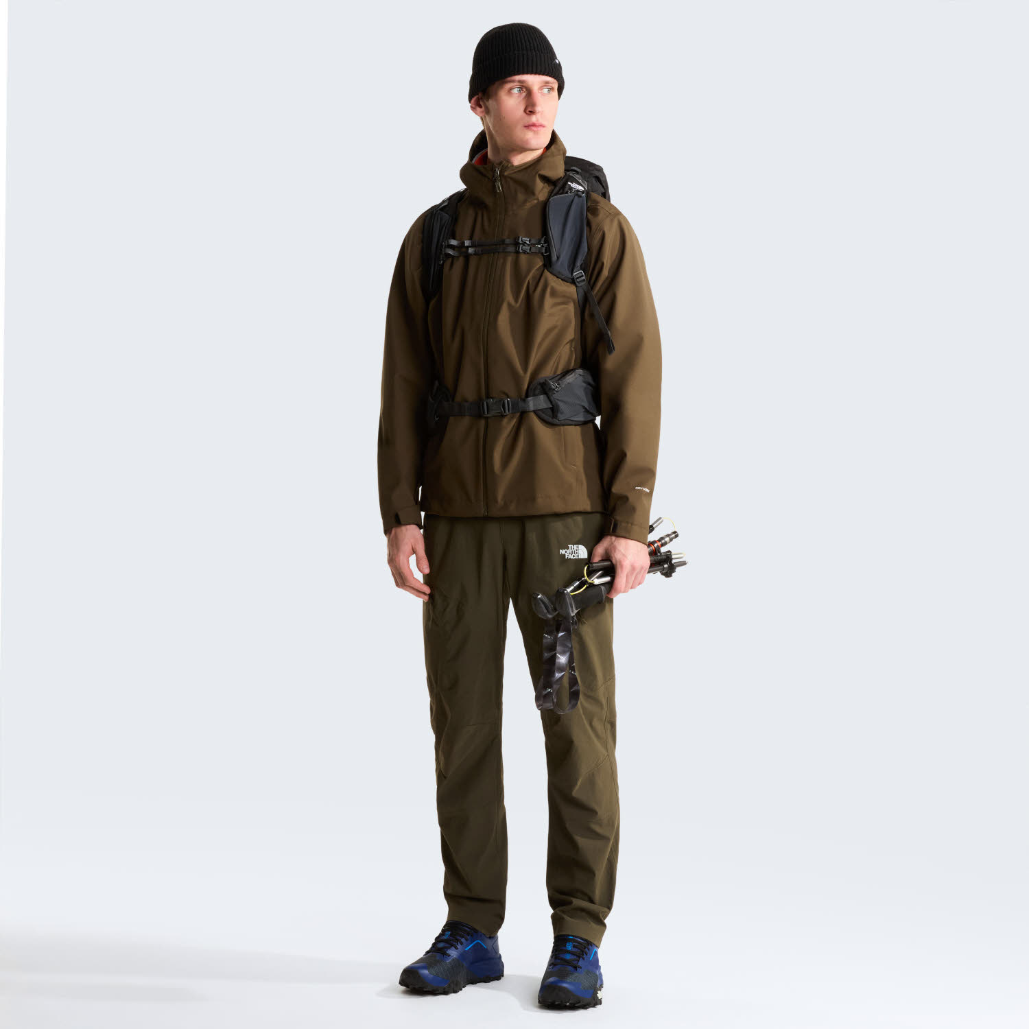 The North Face WHITON 3L JKT Herren Regenjacke Wanderjacke braun