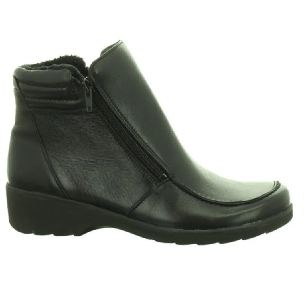 Longo Stiefelette Damen Stiefel Winterstiefelette Slipper Outdoor schwarz NEU