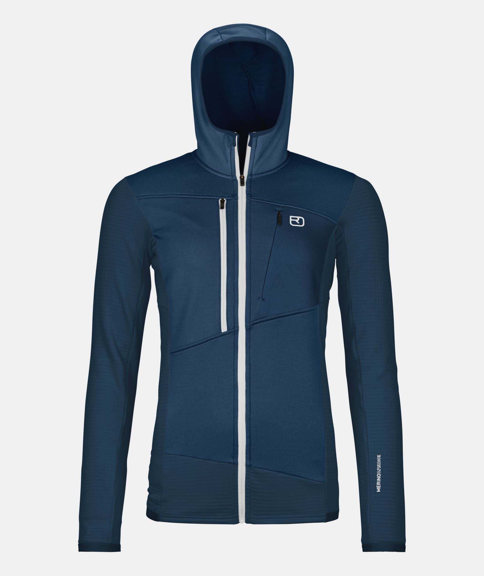 Ortovox FLEECE GRID HOODY W Fleecehoodie Fleecejacke Damen dunkelblau