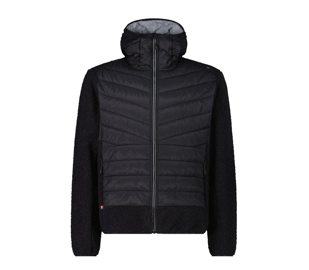 CMP MAN JACKET Hybrid FIX HOOD Herren Hybridjacke schwarz