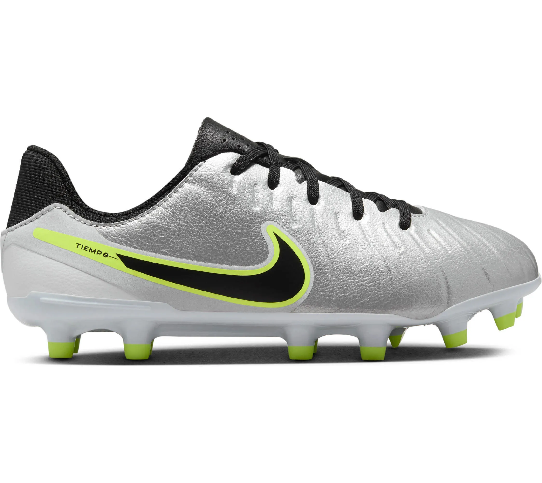 Nike Jr. Tiempo Legend 10 Academy Kinder Fußballschuhe metallic silver/black