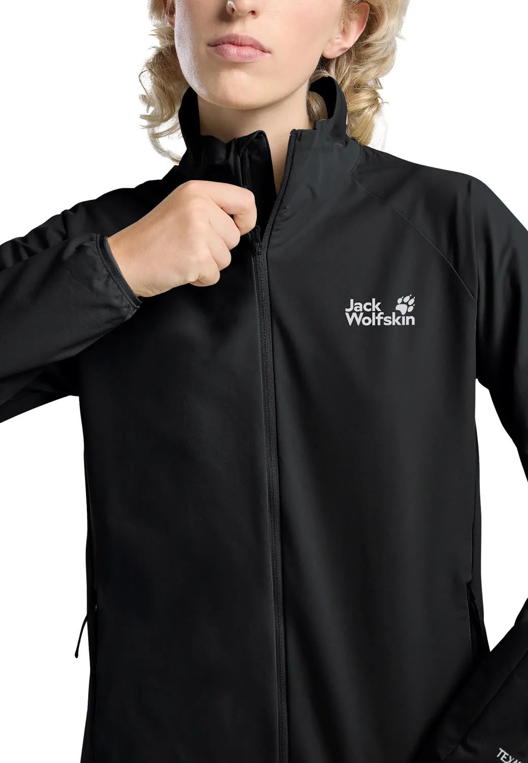 Jack Wolfskin Prelight Stride Jkt Damen Softshelljacke Wanderjacke schwarz