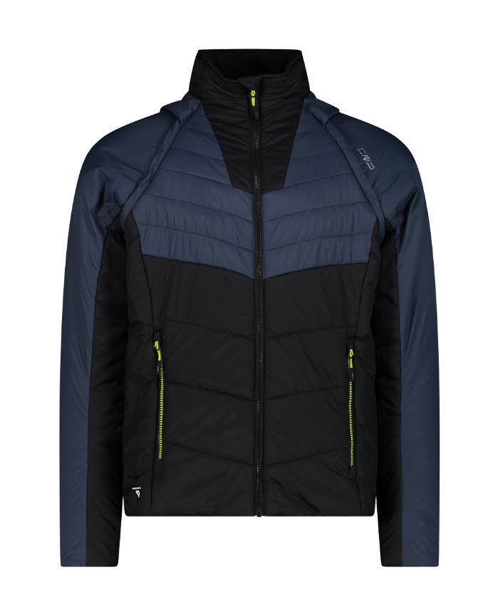 CMP Herren Hybridjacke Daunenjacke Daunenweste schwarz