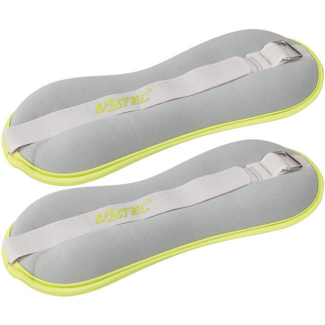 V3Tec Fußmanschette Gewichtsmanschette Fußgewicht Fitness Training 1,5 kg grau NEU