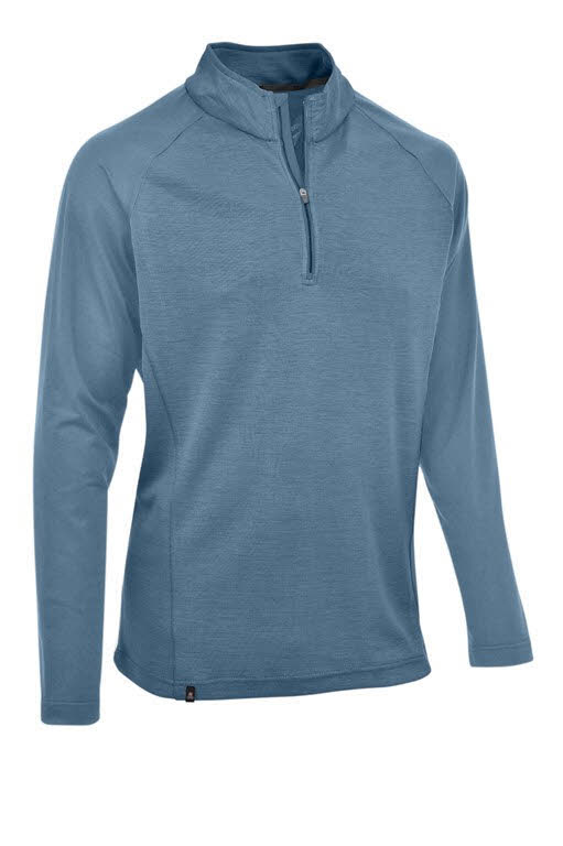 Maul Sport Schafjöchl II Herren Midlayer Funktionsshirt Langarm light blue