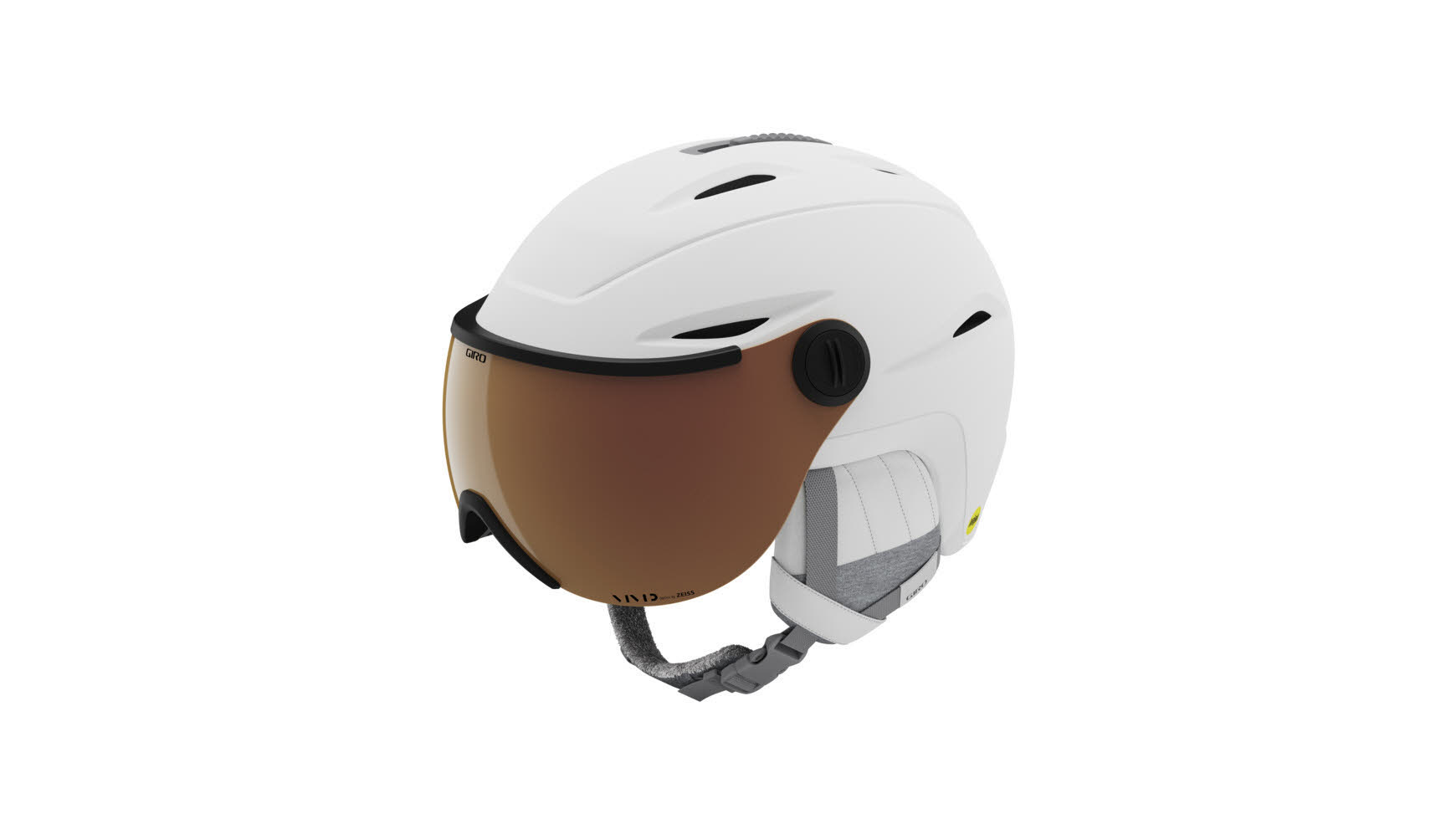 Giro S ESSENCE MIPS Vivid Skihelm mit Visier Damen weiß