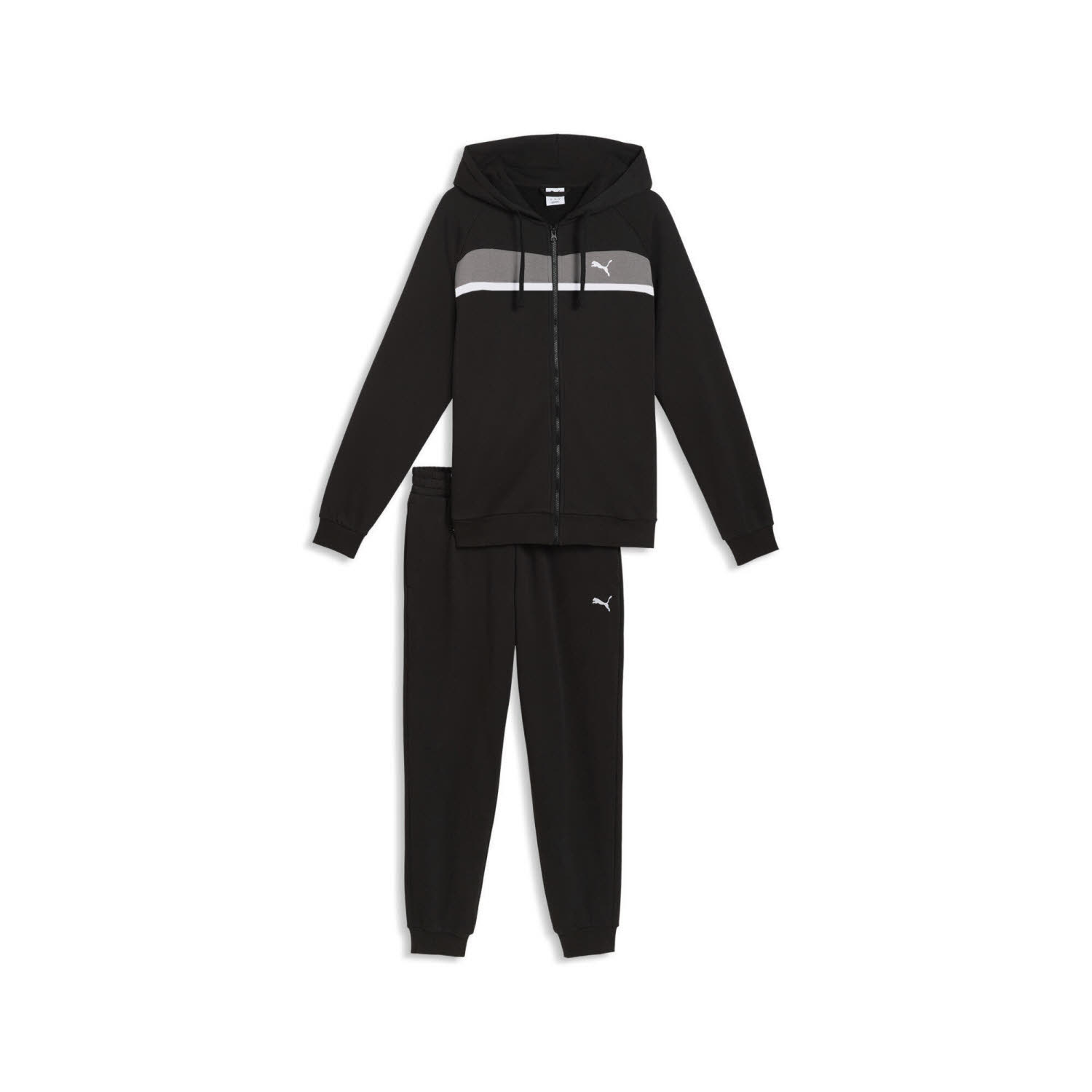 Puma Sweat Suit FL Herren Jogginganzug Trainingsanzug schwarz
