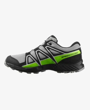 Salomon SPEEDCROSS WP J Outdoorschuh Wanderschuh Kinder Jungen grau