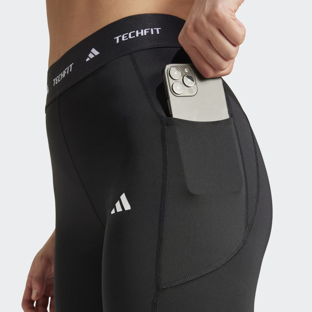 adidas TECHFIT STASH POCKET FULL-LENGTH Damen Leggings Longtight schwarz