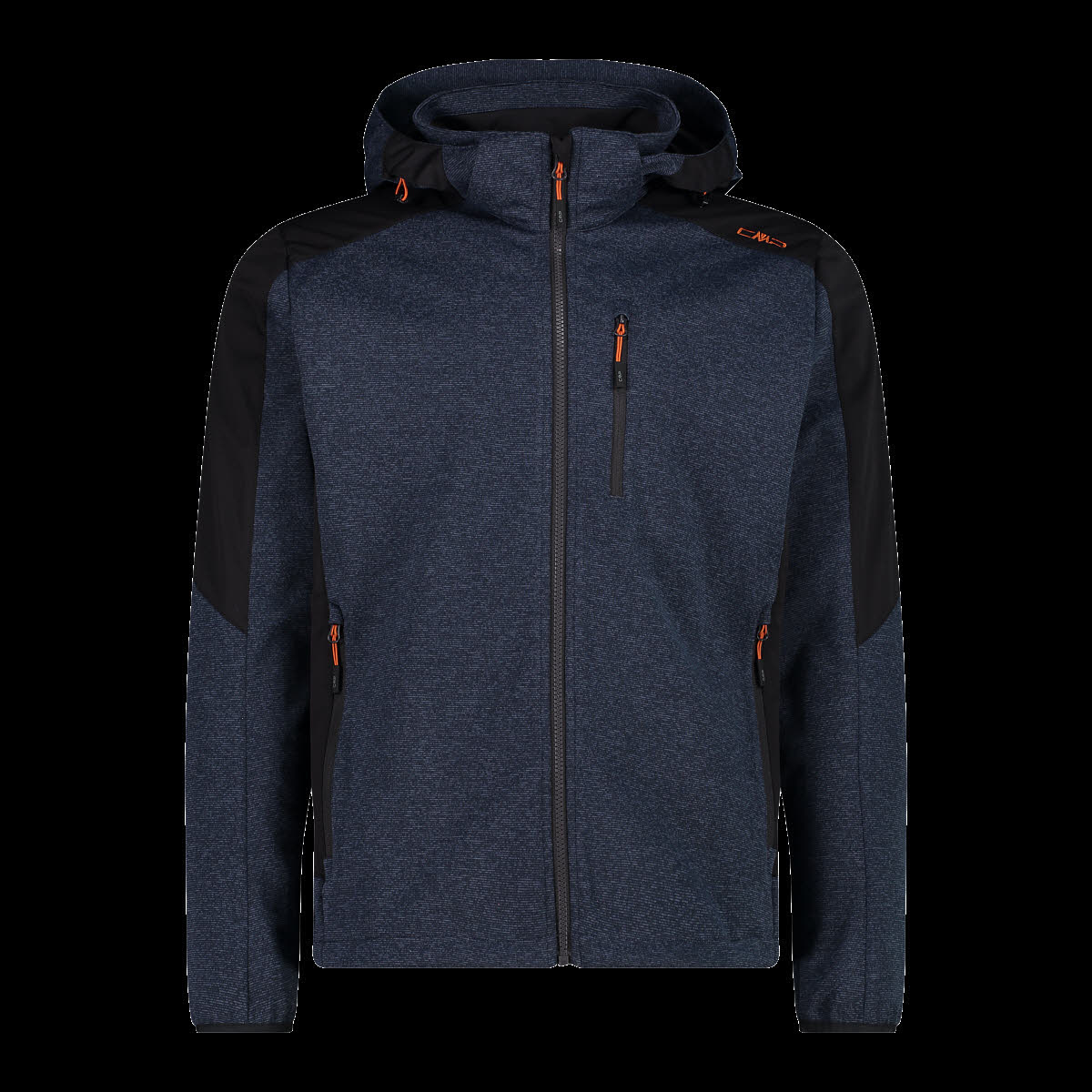 CMP Softshelljacke Kapuzenjacke Herren dunkelgrau dunkelblau