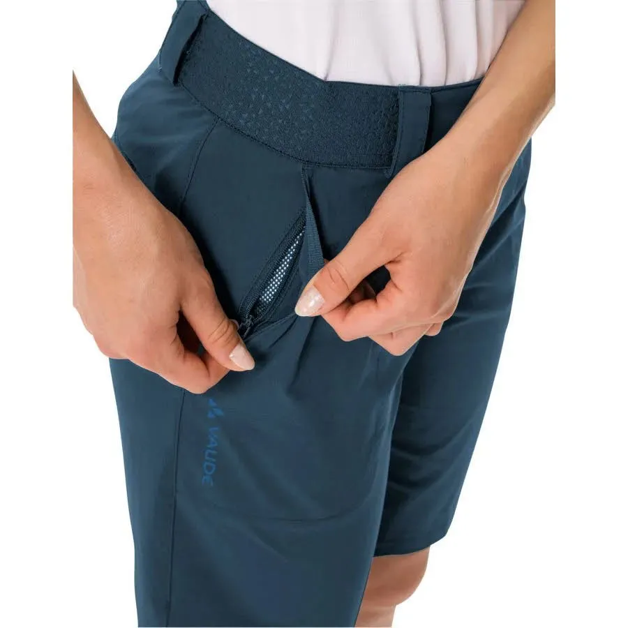 Vaude Farley Stretch Shorts II Damen Wandershorts Trekkingshorts blau