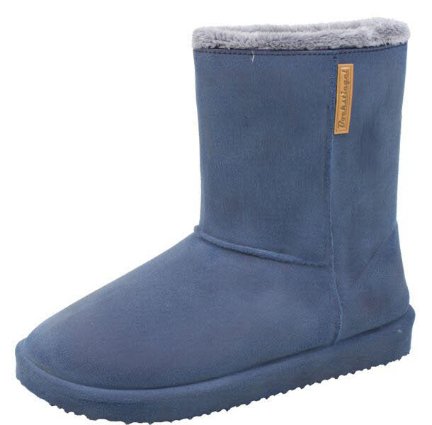 Bockstiegel Vanessa-Kid Winterstiefel Slipper gefüttert Kinder blaugrau